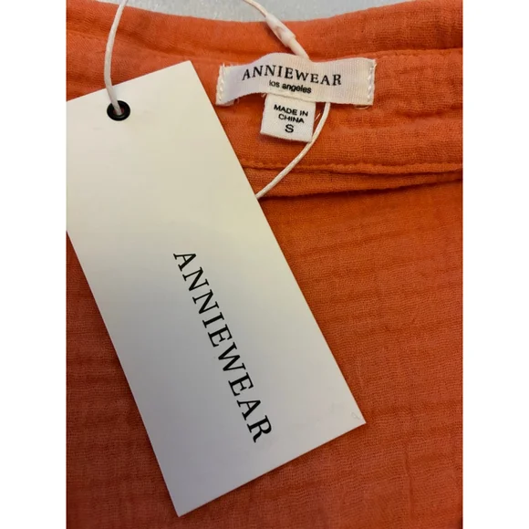 Anniewear NWT Size Small Orange Short Set - Picture 9 of 9